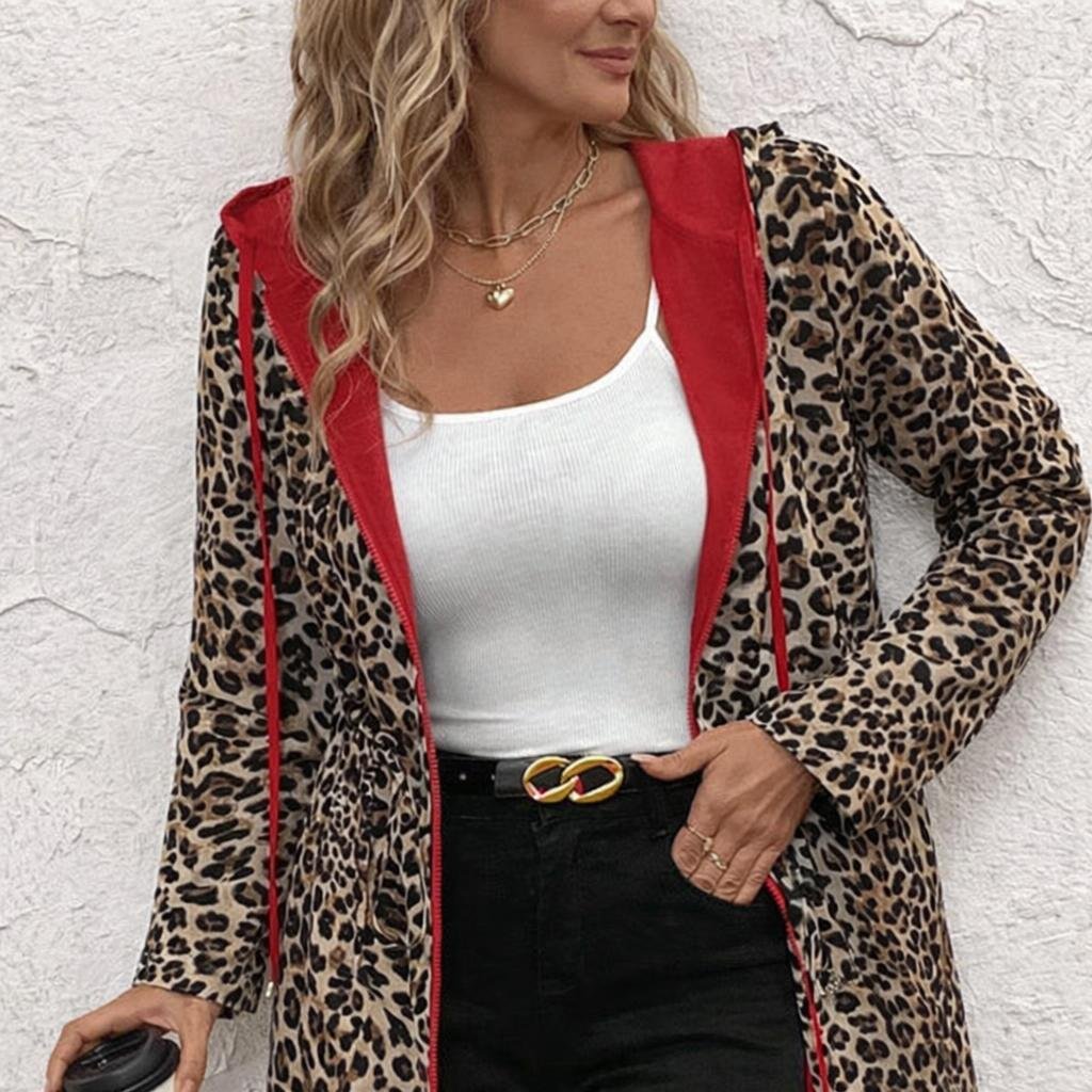 Leopard Reversible Hooded Jacket