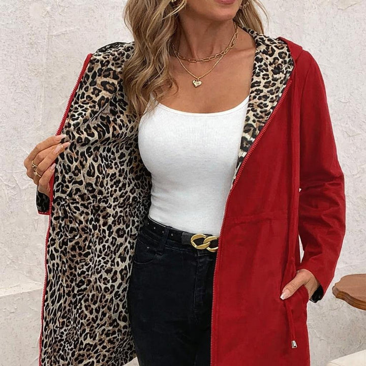 Leopard Reversible Hooded Jacket