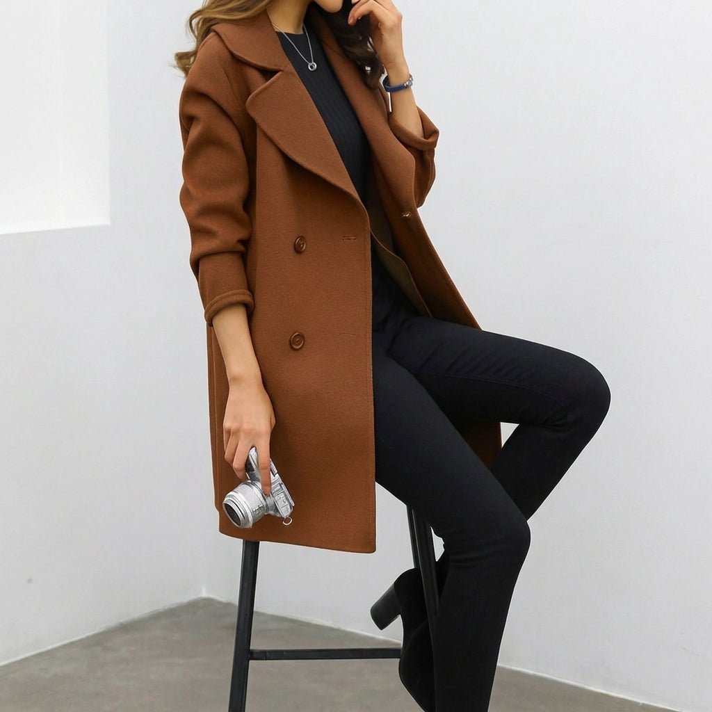 Tailored Double Breasted Trench Coat